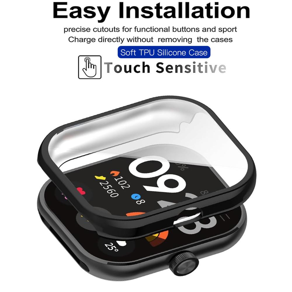 TPU Screen Protector Case For Xiaomi Redmi Watch 4 Full Cover Protective Shell Watch Cases For Redmi Watch 4 Case Cover