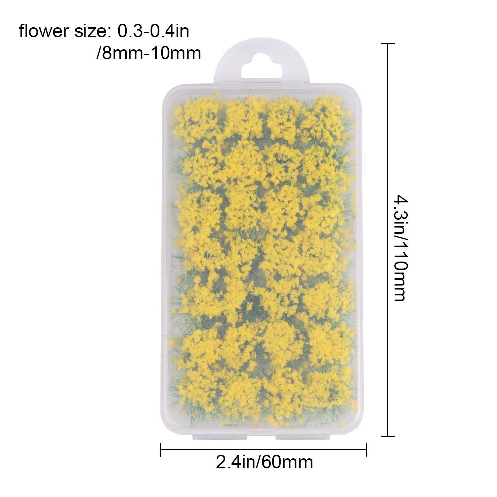 Игровой микроландшафт Дикий миниатюрный пучок травы и цветов Модель Сцена Симуляция Производство местности