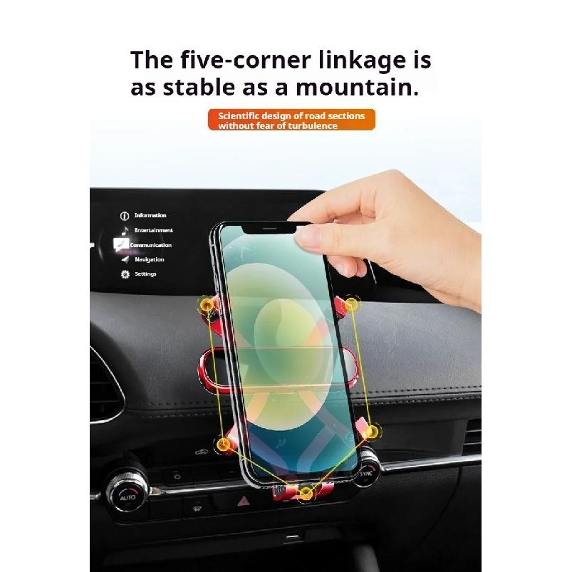 Car Mobile Phone Holder for Mazda 6 ATENZA 2022 2021 2019 Raptor Mounts Bracket GPS Stand Rotatable Support Accessories