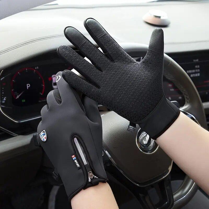 Touchscreen Warm Gloves Outdoor Cycling Driving Motorcycle Waterproof Cold Gloves Windproof Non-Slip Women Men Winter Ski Glove