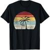 Винтажная Ретро Футболка с Пальмой Тропический Пляж Летний Отпуск