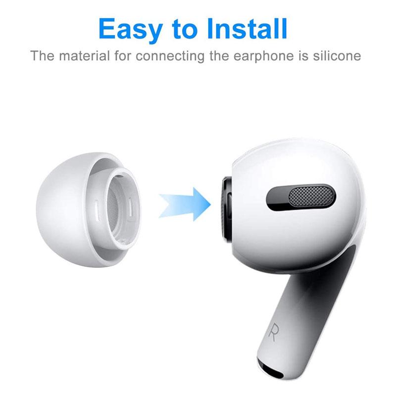 3 Pairs Ear Tips for Airpods Pro Noise Reduction Silicone Earbuds Ear Pads Earplug Cover for Airpods Pro Eartip Earcap Plug