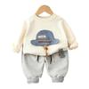 2023 Baby Two-Piece Long-Sleeved Sweater Set - Spring & Autumn Korean Style