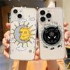 Эстетический прозрачный чехол для телефона Moon Tarot Cat для iPhone 14 13 11 12 Pro Max X XR XS 7 8 Plus SE, мягкий чехол, роскошный чехол Funda Capa