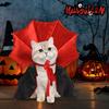 Red Black Pet Cat Vampire Cape Halloween Pet Dog Cloak Hat  Halloween Costume Party Supply
