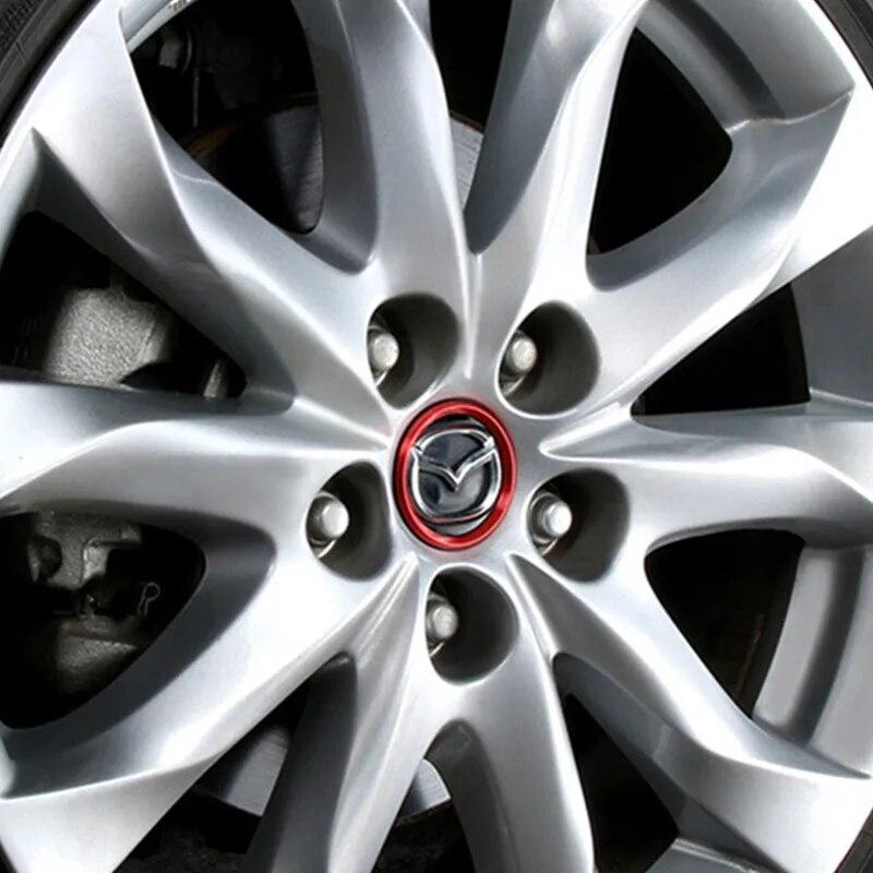 4 шт./лот, наклейка на крышку ступицы колеса для Mazda 6 Atenza CX-4 CX-5 Mazda 3 Axela, аксессуары для ремонта автомобиля, Стайлинг