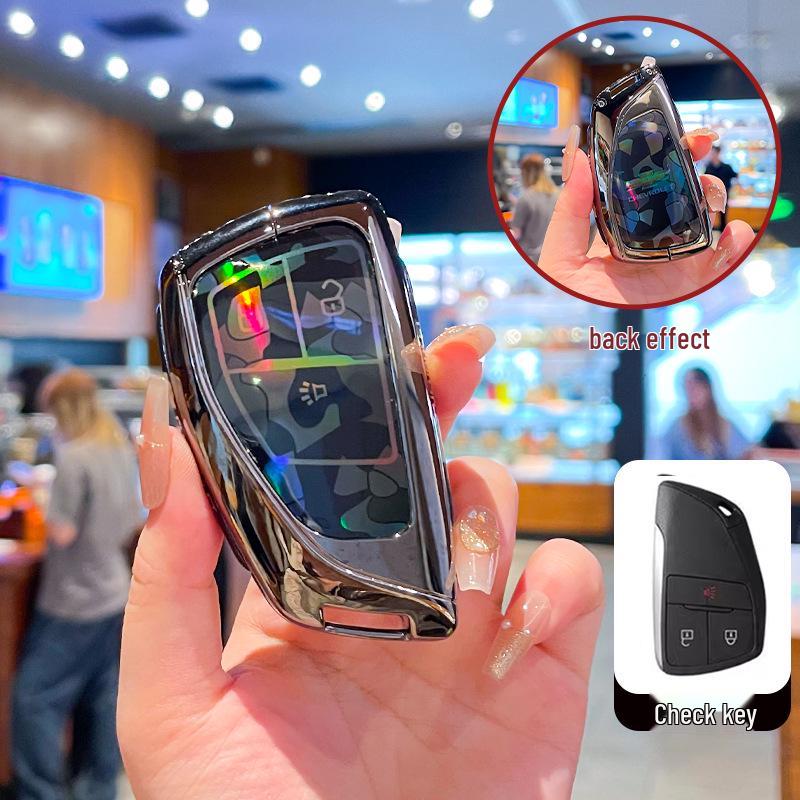 Премиальный чехол для ключа Chevrolet Equinox 2025 с металлической пряжкой - Аксессуары с полным покрытием