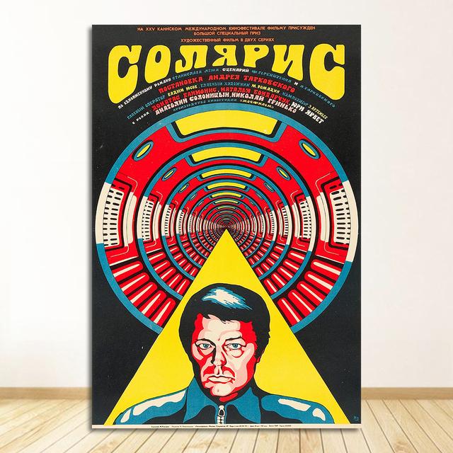 Винтажные принты из фильмов, Настенный декор, ретро-плакаты, киноарт, Солярис, настенная живопись, холст, картина, постер Солярис, Андрей Тарковский, без рамки