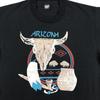 Винтажная футболка 90-х ARIZONA STEER SKULL РАЗМЕР L/XL коренные американцы одинарный шов