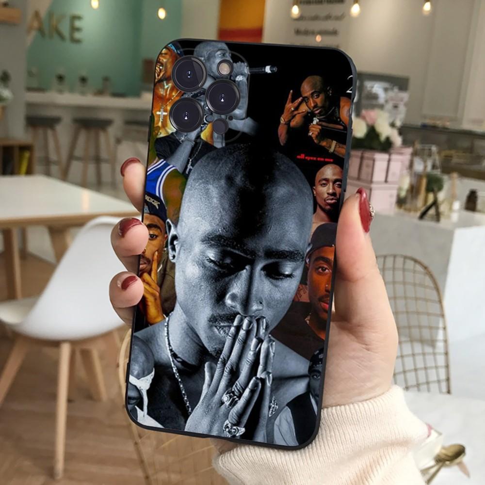 Чехол для телефона с изображением певца 2pac для iPhone 15 14 11 12 13 Mini Pro XS Max Чехол 6 7 8 Plus X XR SE 2020 Funda Shell