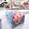 1/5/10Pcs Greaseproof Kitchen Double Side Cleaning Cloth Super Absorbent Household Scouring Pad Kitchen Cleaning Towel Rags