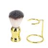 Shaving Brush with Stand Synthetic Hair Shaving Brush with Holder Stand for Men Gromming Shaving