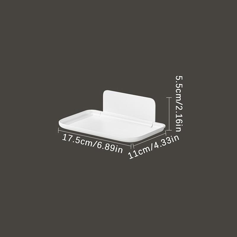 Настенная складная полка, экономящая место, складная стойка для хранения, держатель для телефона без перфорации, лоток для хранения Wi-Fi-маршрутизатора, домашний органайзер