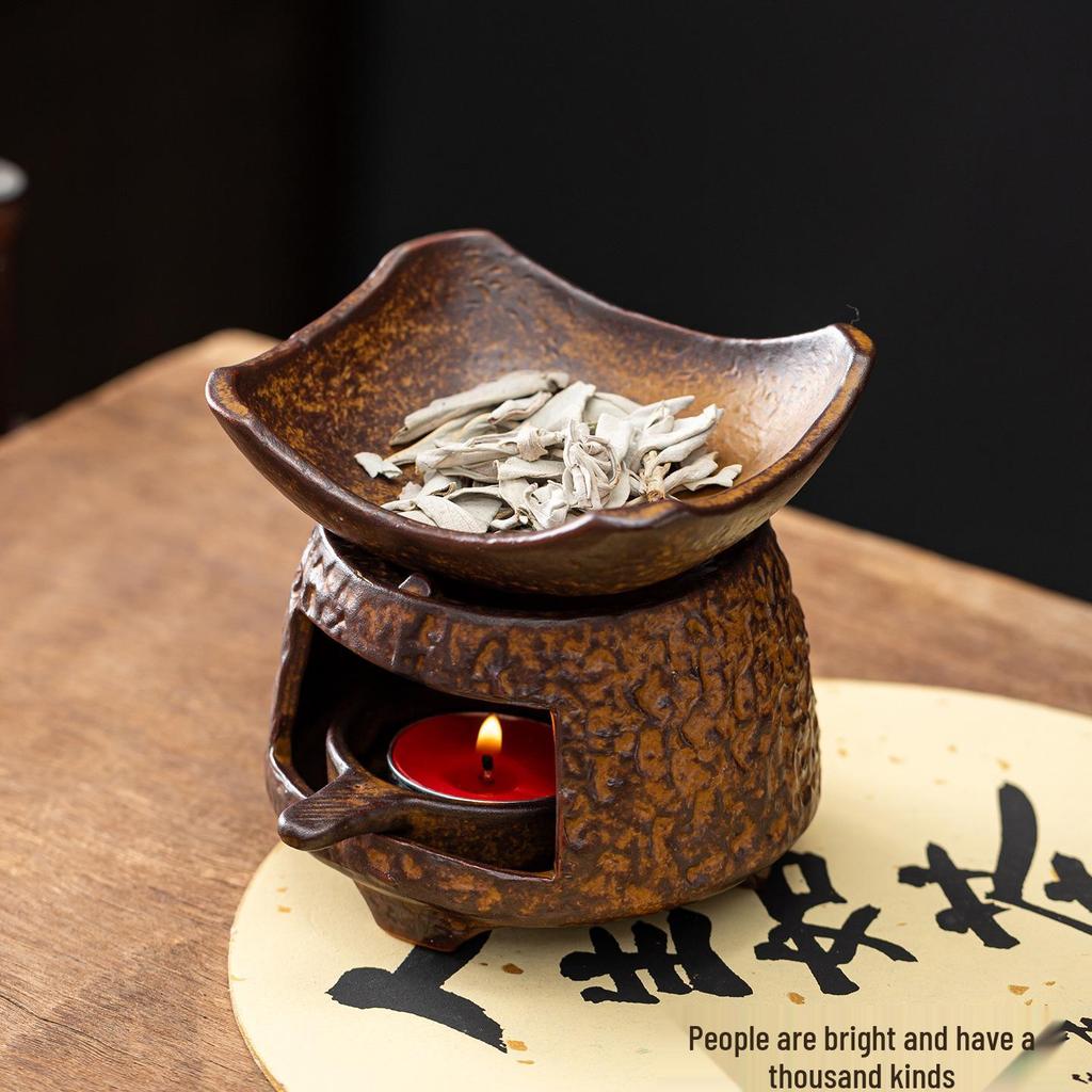 Жаростойкая антикварная восковая свеча и горелка для благовоний (tea light) для эфирных масел, сухой burning шалфея, пало санто и ароматизации дома.