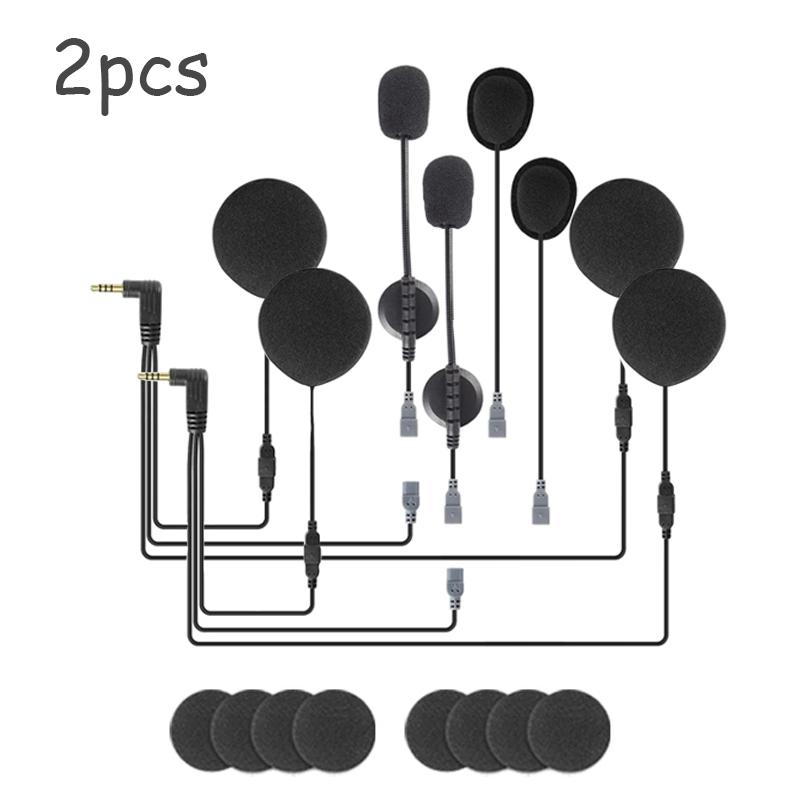 EJEAS Q7 Motorcycle Helmet Headset 2 in1 Earphone Mono Headphone with Foam Speaker Microphone Earphone