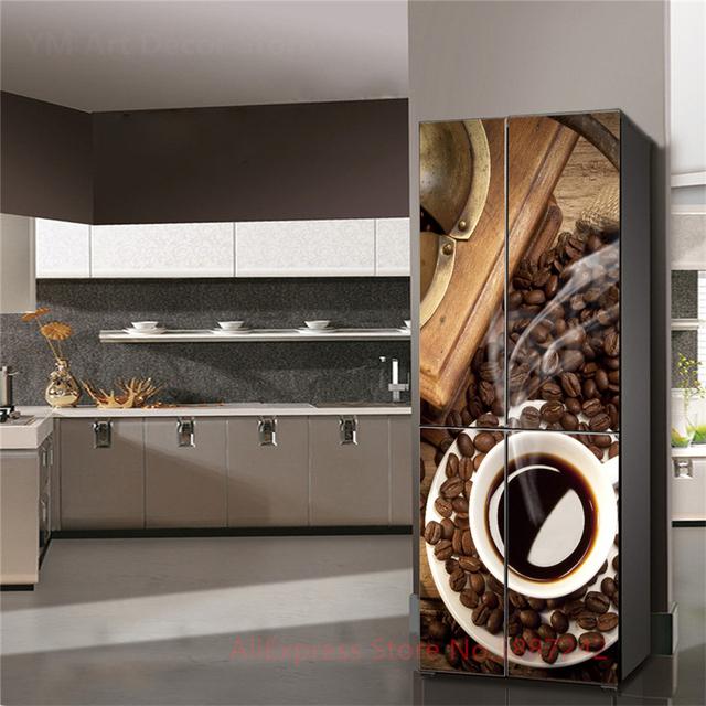 3D наклейка на холодильник, дверная крышка, красное вино, самоклеющаяся пленка, виниловая наклейка на дверь, крышку холодильника, обои, наклейки, ПВХ, искусство