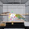 Detachable Bird Cage Toy with Bell Hanging Foraging Ball Creative Parrot Chewing Toy  Bird Training