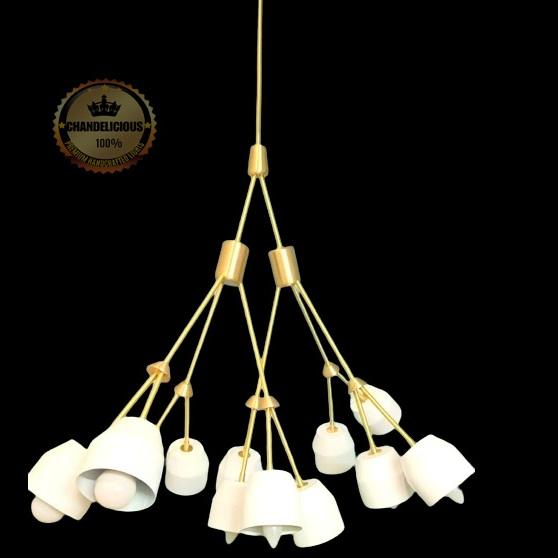 Fourchette Pendent Lamp Beautiful 12 Bowl Shades Artistic Illuminate Fixture Modern Home Sputnik Chandelier Light