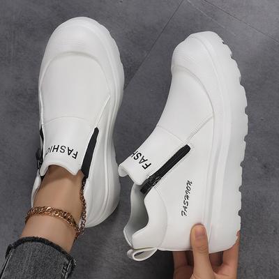 2025 новая женская обувь дышащая обувь на одной педали белая обувь нескользящая и износостойкая спортивная и повседневная обувь модный тренд