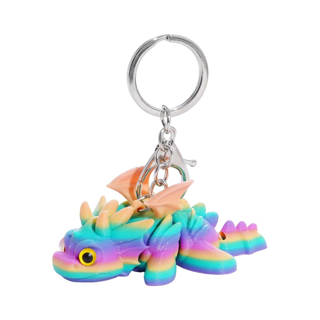 3D Printed Cute Three-dimensional Keychain Schoolbag Small Pendant Gift Small Ornament