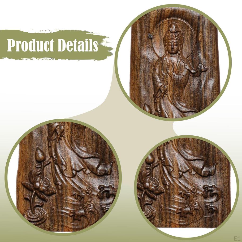 Подвеска Бодхисаттвы, Дерево, Художественная резьба, Деревянная скульптура, Резной винтаж для женщин мужчин Древний