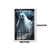Ghost Window Cover Halloween Female Ghost Window Clings Holiday Door Poster Home Decor For Apartment Porch Outdoor Interior