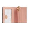 Coach Кошелек на кнопке 10 Брендовый Логотип Буквы Кошелек из покрытого холста Женский кошелек Золотой Песок CAR14-IMSAS
