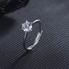 Lindon Classic Copper Alloy Zircon Ring Ladies Jewelry Wedding Promise Party Gift