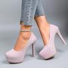 Fashion 2025 New Ladies Shoes Shallow Women's High Heels Fashion Round Toe Plus Size Banquet Best Seller Sexy Super High Shoes for Women