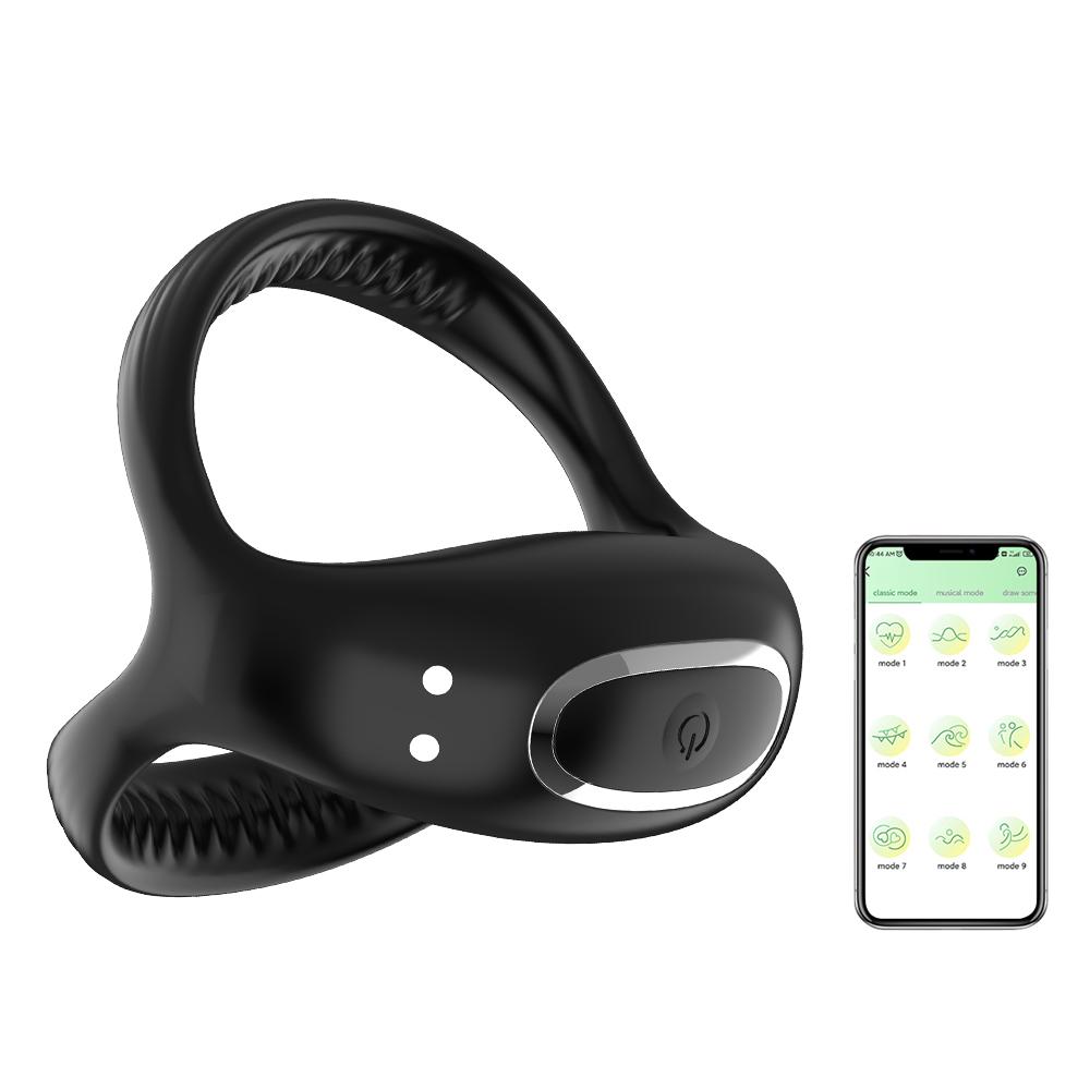 Bluetooth беспроводной пульт дистанционного управления вибрирующее кольцо на член кольцо для пениса с задержкой эякуляции вибратор для взрослых секс-игрушка для мужчин мастурбатор