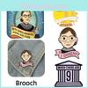 Европейский и американский мультяшный значок-брошь судьи-диссидента Рут Бейдер Гинзбург