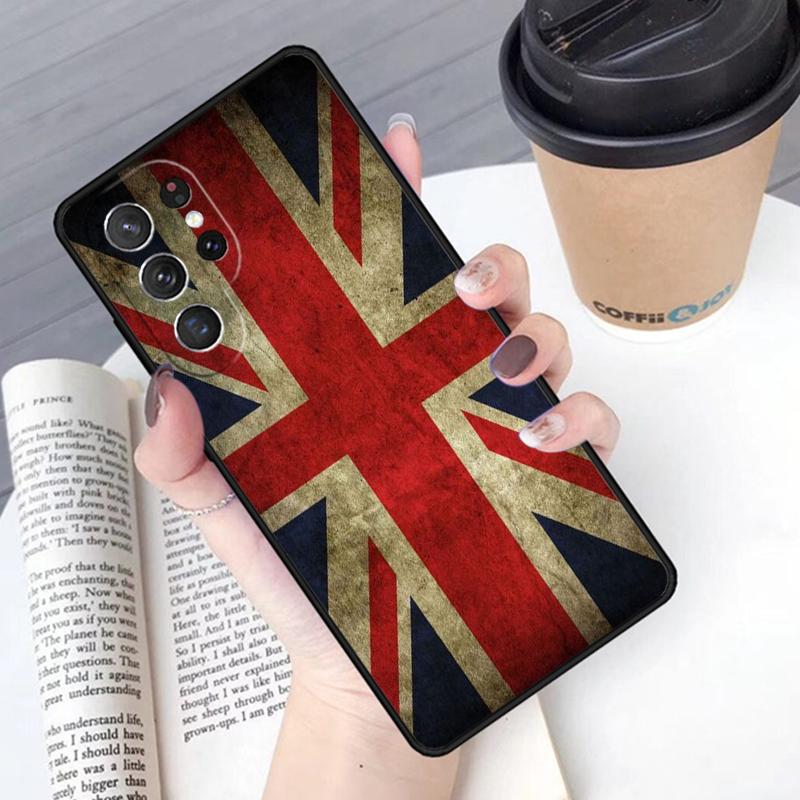 Флаг Соединенного Королевства UK чехол для телефона Чехол для Samsung Galaxy S24 S25 Ultra S21 S22 Ultra S10E Note 10 Plus Note 20 FE S23