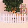 5/10/25 шт. Рождественский забор, белый штакетник для рождественской елки, простая сборка, многоразовый рождественский забор для праздничного внутреннего украшения