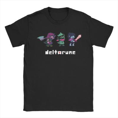 Футболка Deltarune Game Летняя Винтажная Хлопковая Футболка Харадзюку для Мужчин с Коротким Рукавом с Пользовательским Логотипом Топ