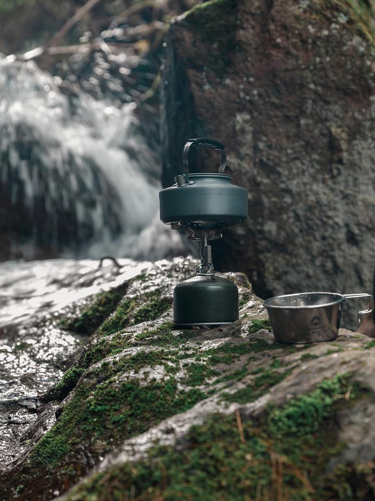 CAMPING MOON Anodized Aluminum Femina Kettle, 1.0L, S1000, Gray, for 1-2 People