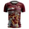 Мужская футболка UFC Casual Streetwear 2026 Новая модная коллекция - Цветная текстура 3D-принт, с коротким рукавом - Мужская спортивная