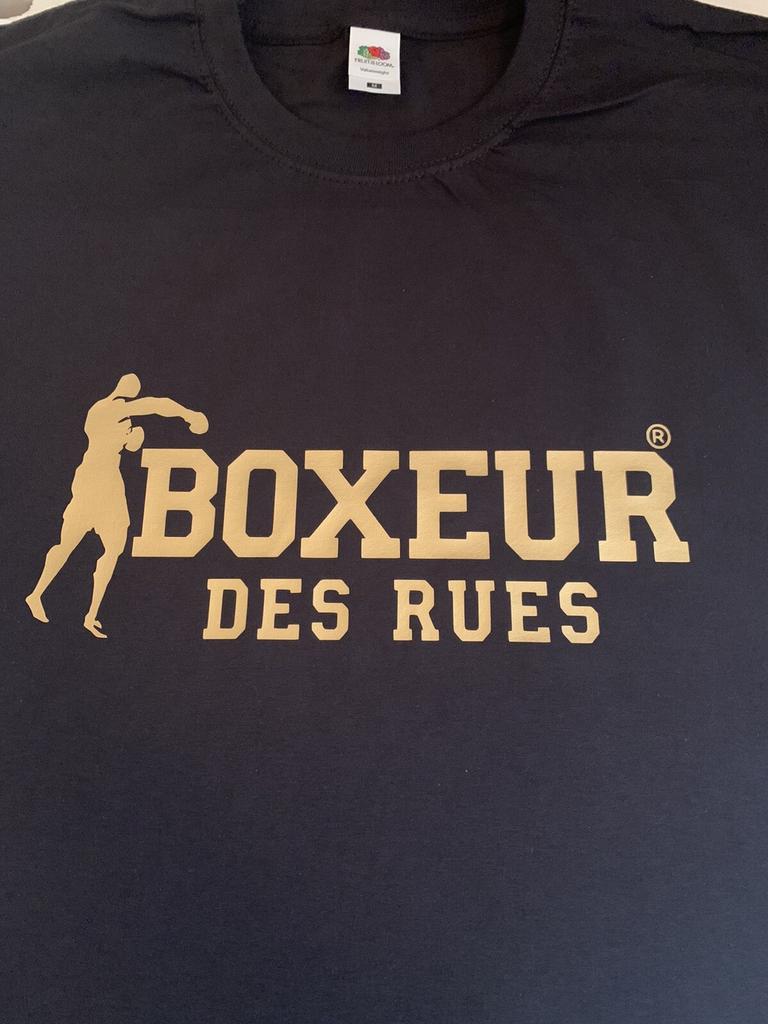 Футболка Бодибилдинг Фитнес Palestra' Боксер Логотип Золотой '