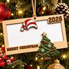 Christmas Tree Money Pendant Wooden Holders for Cash, Holiday Cash Gift Unique Tag Holder Hanging Ornaments Xmas Tree, Home Party Supplies Decoration