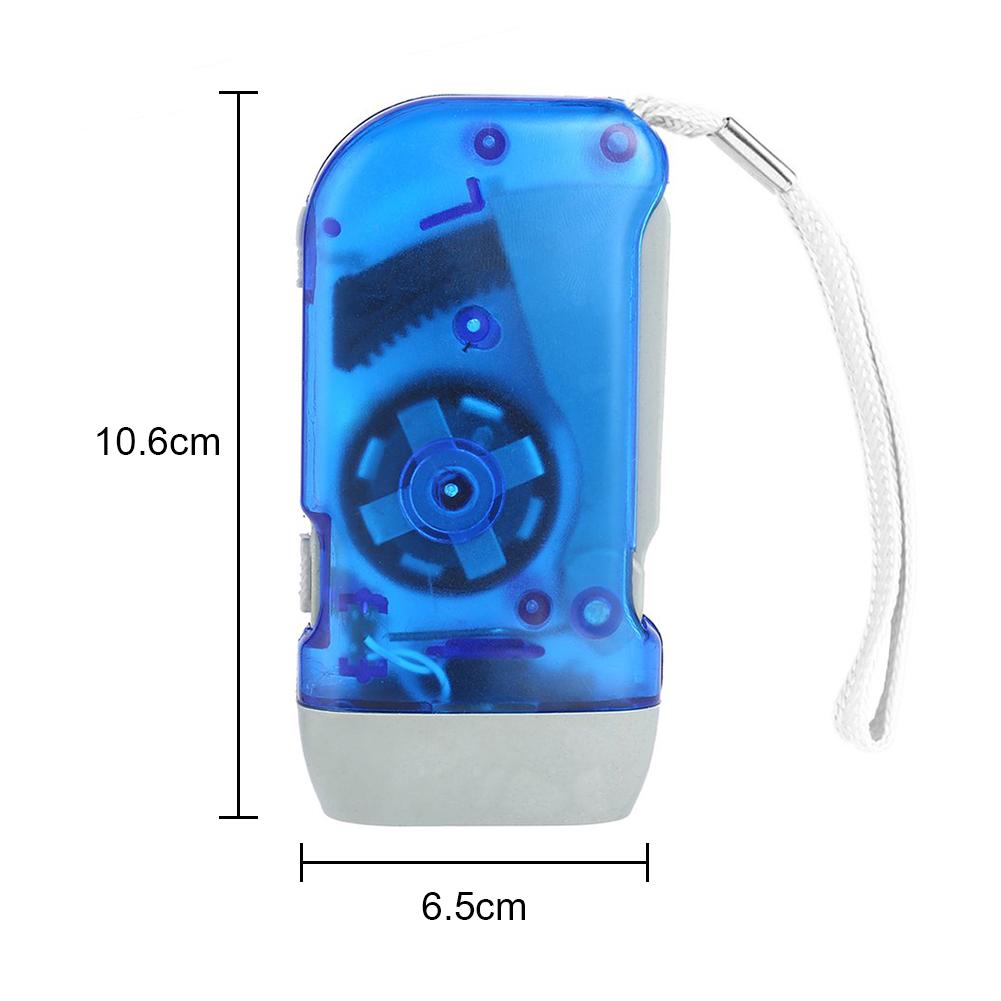 Lightweight Hand Pressing Dynamo Flashlight Outdoor Emergency Hunting Lighting Lamp Waterproof Handy Flashlight