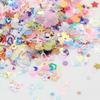 Colorful Heart Star Heart Circle Mix Flakes for Diy Scrapbook Nail Art Accessories