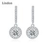 Lindon Copper Alloy Zircon Earrings Drop Earrings For Women Wedding Party Gifts