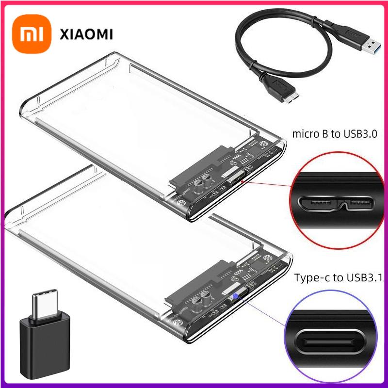 Xiaomi USB 3.0 / Type C к SATA III Корпус для жесткого диска 2,5 дюйма HDD SSD Внешний корпус для жесткого диска Коробки для жестких дисков Поддержка UASP HDD Box