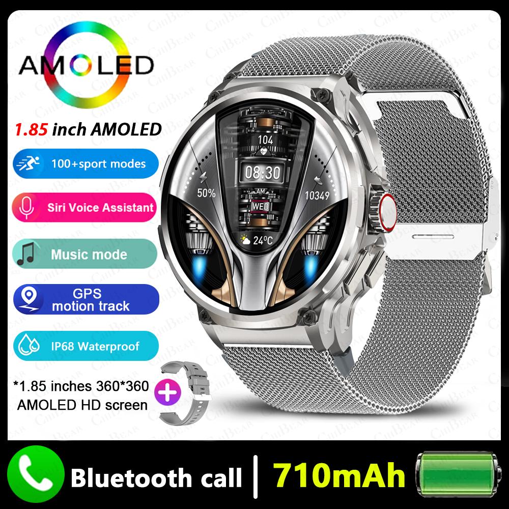 2025 Новый 1,85 HD экран для Samsung Galaxy Watch 6 Bluetooth Call Smartwatch 710mAh Health Monitor Мужские спортивные режимы Smart Watch