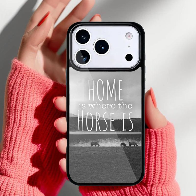 Дом Там, Где Лошадь Чехол для Телефона для iPhone 17 16 15 14 13 Pro Max Задняя Крышка для 12 11 Pro Coque