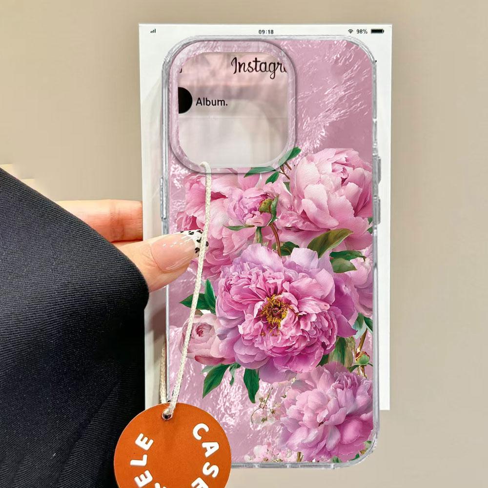 Роскошный Чехол для Телефона с Цветами Розового Лотоса и Розы для Xiaomi 14T 15T 13T 11 Lite Poco X3 X7 M5S X5 M6 X6 Pro C65 C61 Женский Любовный Чехол