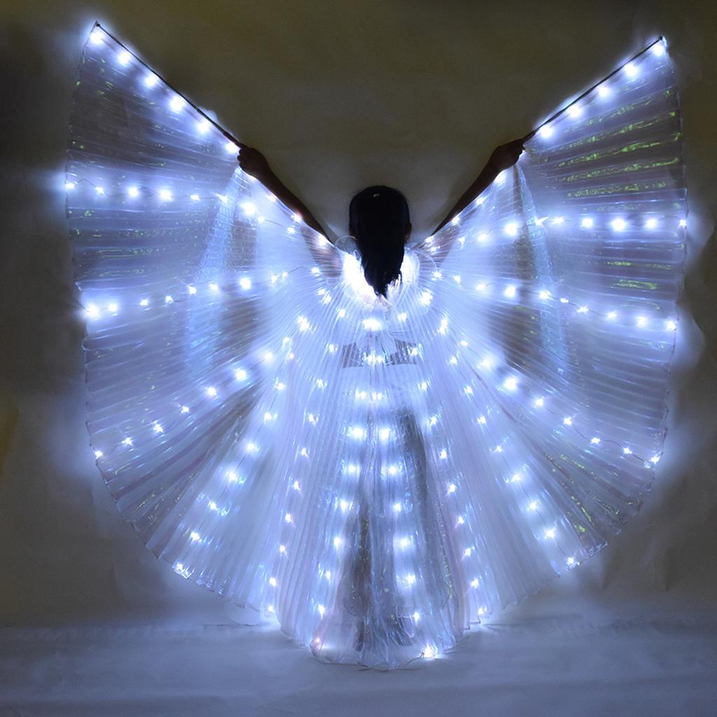 Women Stage Performance Belly Dance Isis Wings Accessories Led Isis Wings Costume Butterfly Wings For Adult Kids Carnival Stage