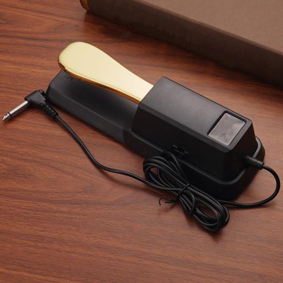 Электрическое пианино сустейн-педаль Нескользящий разъем 6,5 мм, универсальное электрическое цифровое пианино, металлическая педаль, аксессуары для музыкальных инструментов