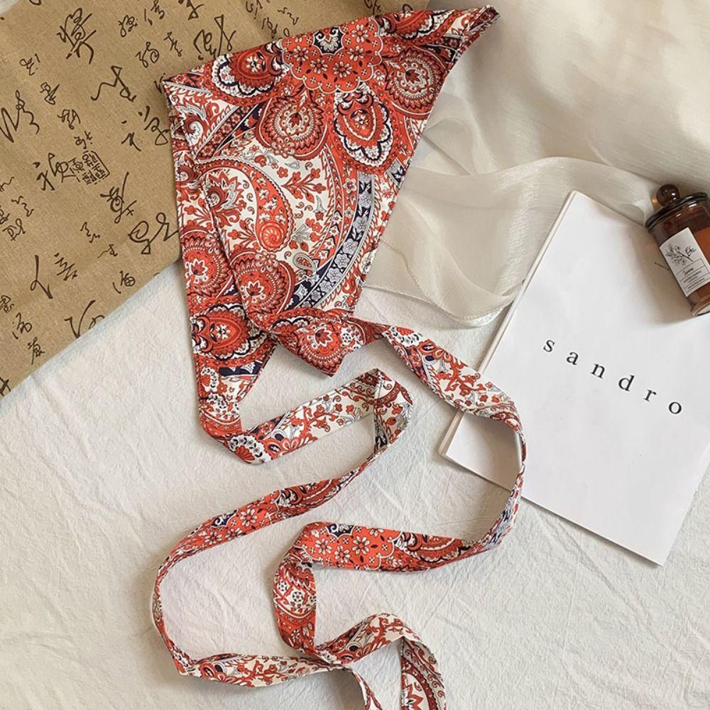 Ethnic Style Triangular Scarf Multicolor Belt Fashion Waist Seal Women