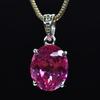 A+ Quality Pink Tourmaline Natural Pendant 925 Sterling Silver 28 Ct CERTIFIED AI-09-NS