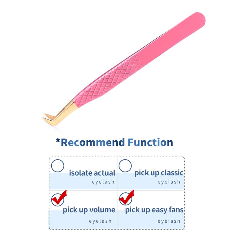 1PC False Lashes Eyelashes Extension Tweezers Mega Volume Mink Make Fans Boot Isolation Pliers Nail Clips Beauty Make Up Tools